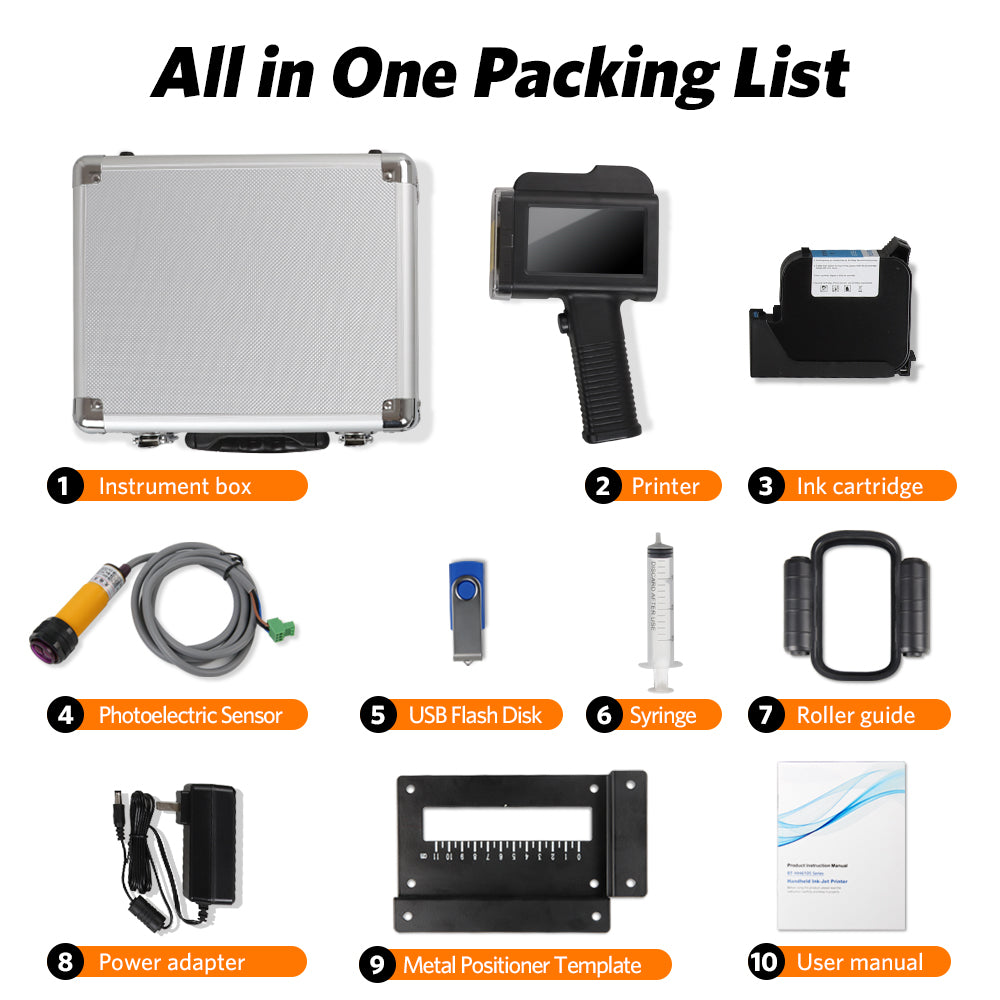 Packing list of Bentsai B35 handheld printer