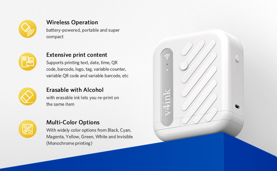 v4ink BENTSAI B10 Mini Portable Printer Description