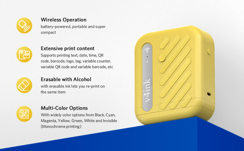 v4ink BENTSAI B10 Mini Portable Printer Description