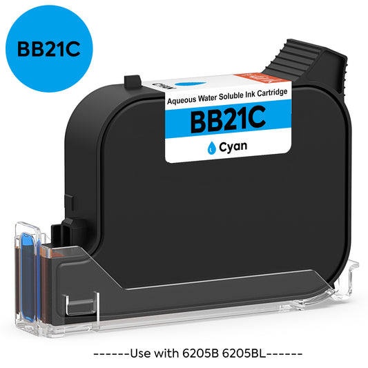 v4ink Bentsai BB21C Cyan Original Water-Based Water-Soluble Ink Cartridge for 6205B 6205BL Handheld Printer - 1 Pack