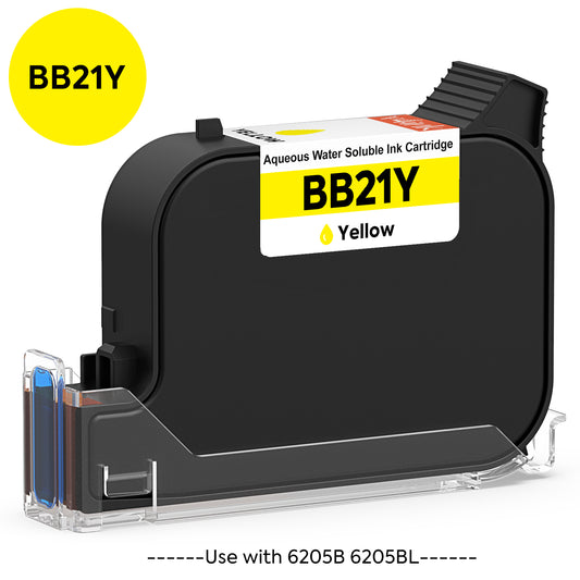 v4ink Bentsai BB21Y Yellow Original Water-Based Water-Soluble Ink Cartridge for 6205B 6205BL Handheld Printer - 1 Pack