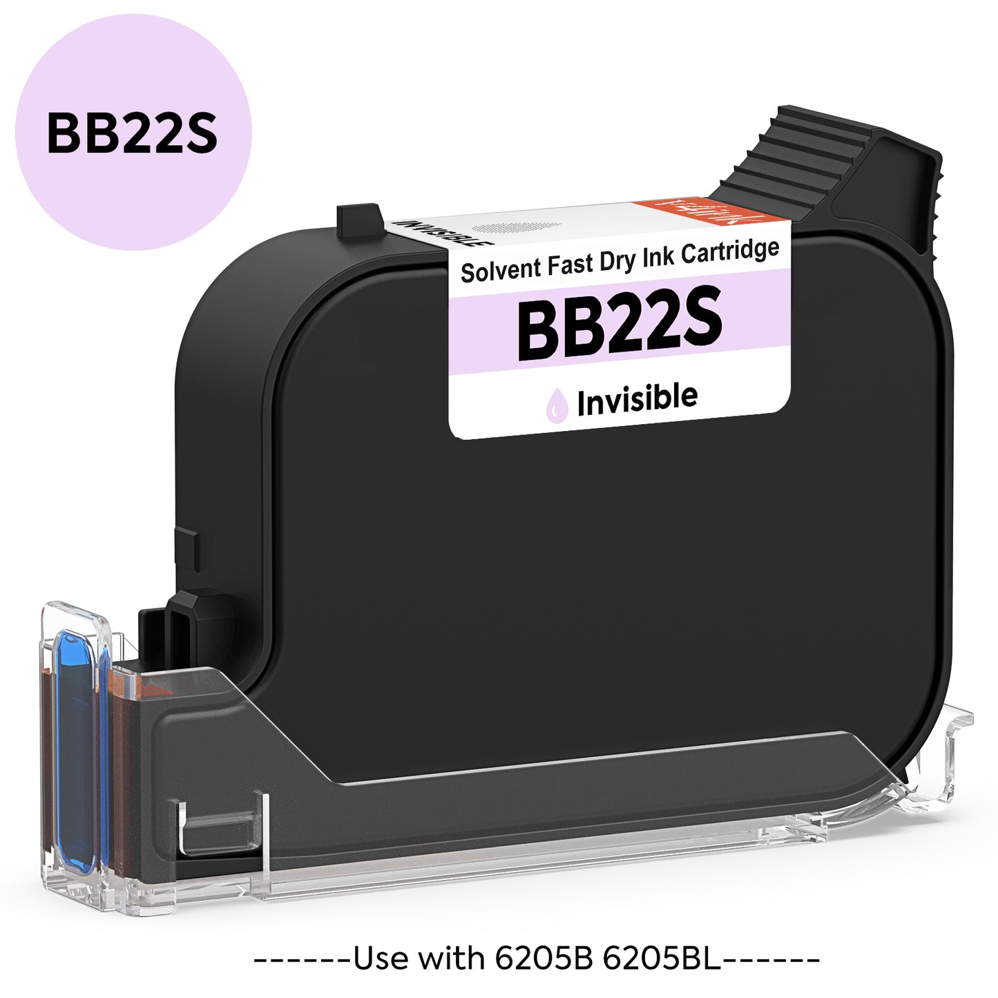 v4ink Bentsai BB22S Invisible Original Fast Dry Solvent Ink Cartridge for 6205B 6205BL Handheld Printer - 1 Pack