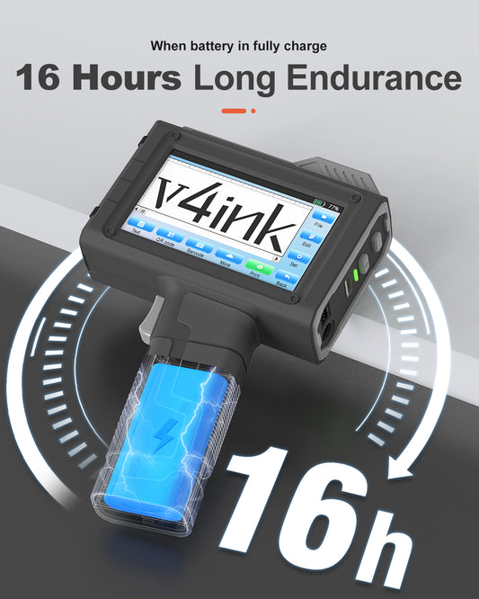 v4ink BENTSAI BT-HH6205BL 6205BL Online Handheld Inkjet Printer For Production Line