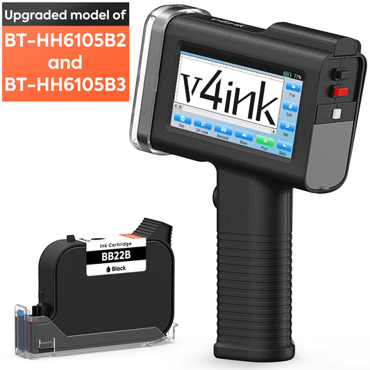 v4ink Bentsai BT-HH6105F Handheld Inkjet Printer (BT-HH6105B2 & B3 Upgraded)