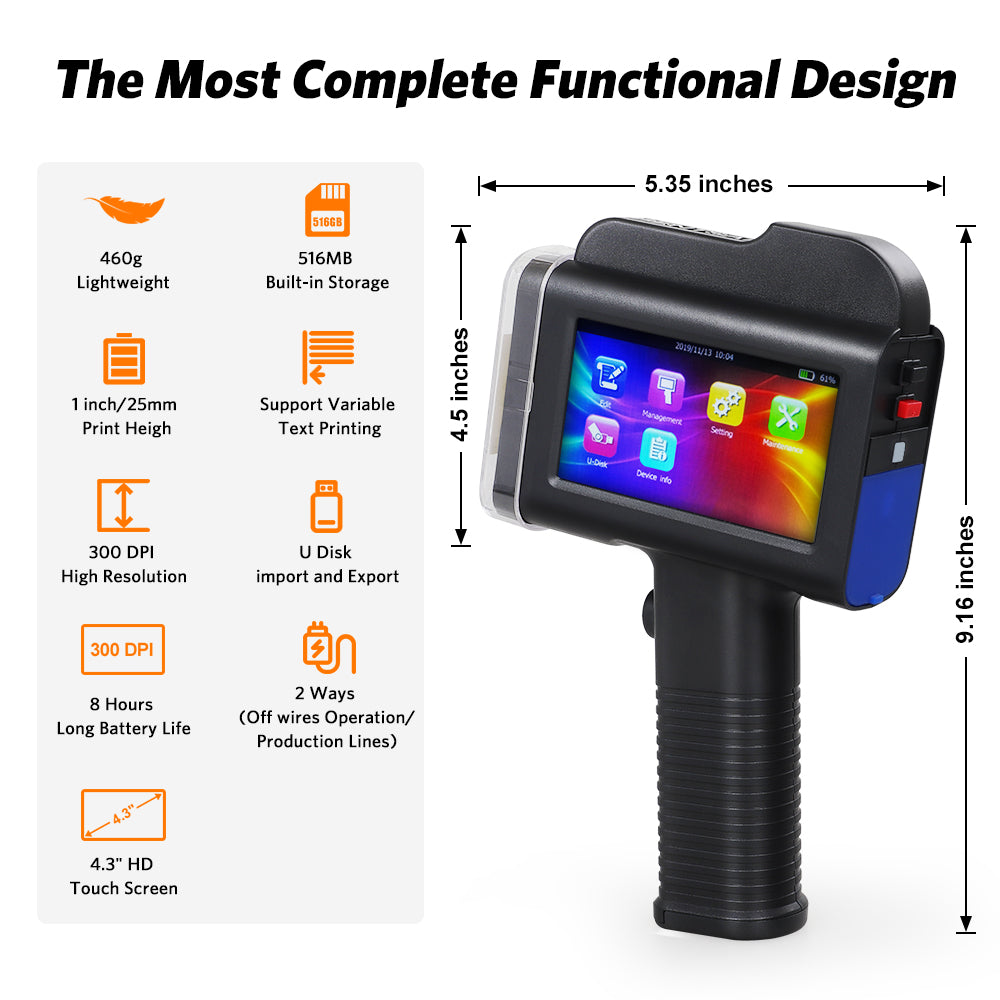 Features of B35 handheld printer