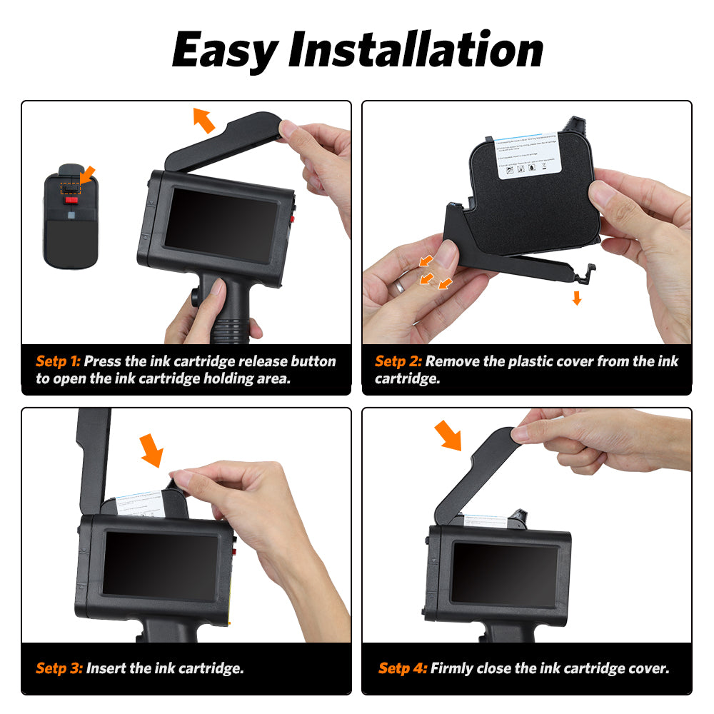 v4ink Bentsai B35 Portable Handheld Inkjet Printer with 1 Inch Print Head