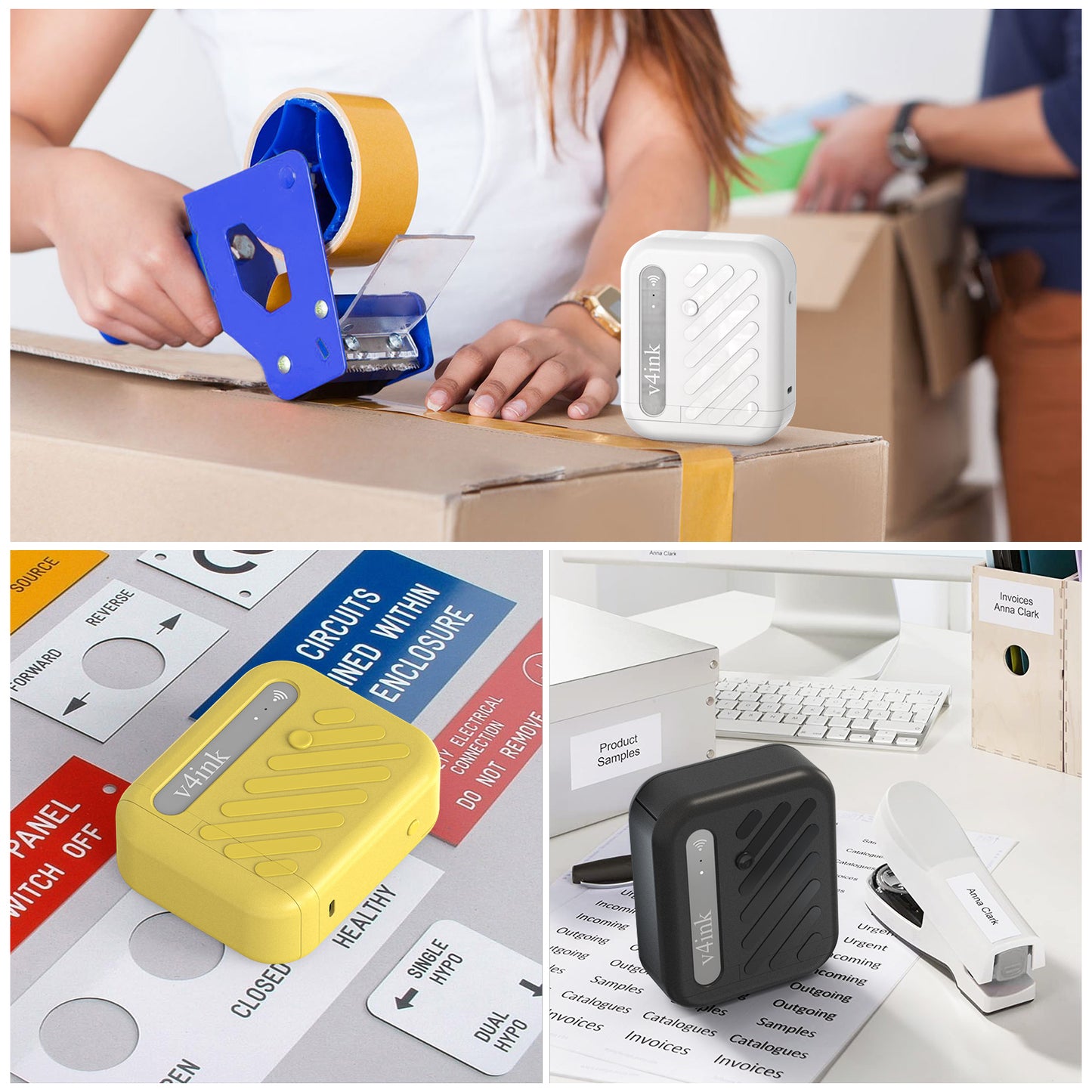 3 Colors for v4ink BENTSAI B10 Mini Portable Inkjet Printer