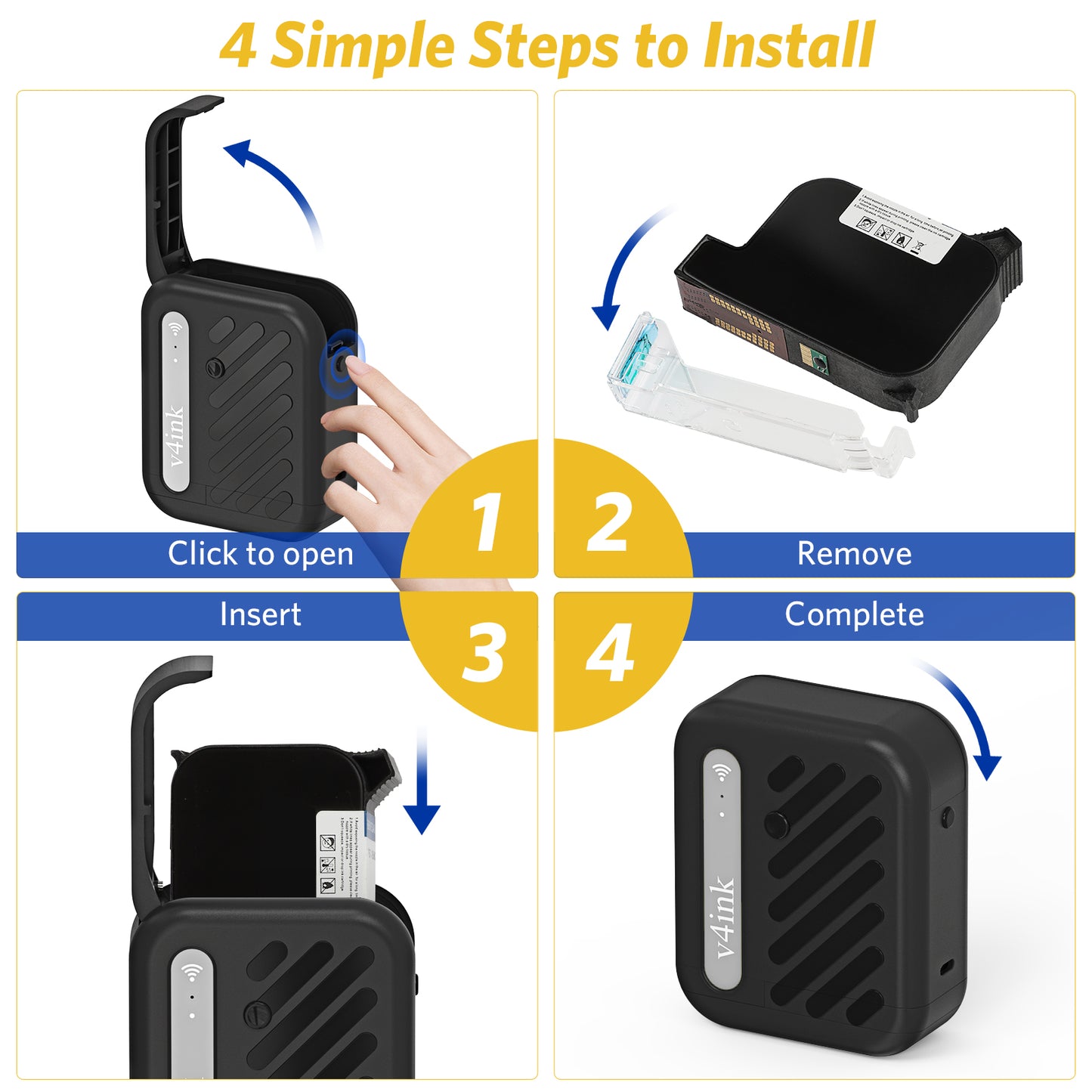 Easy installation guide for V4INK BENTSAI B10 Mini printer