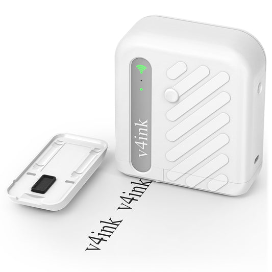v4ink BENTSAI B10 Mini Portable Inkjet Printer - White