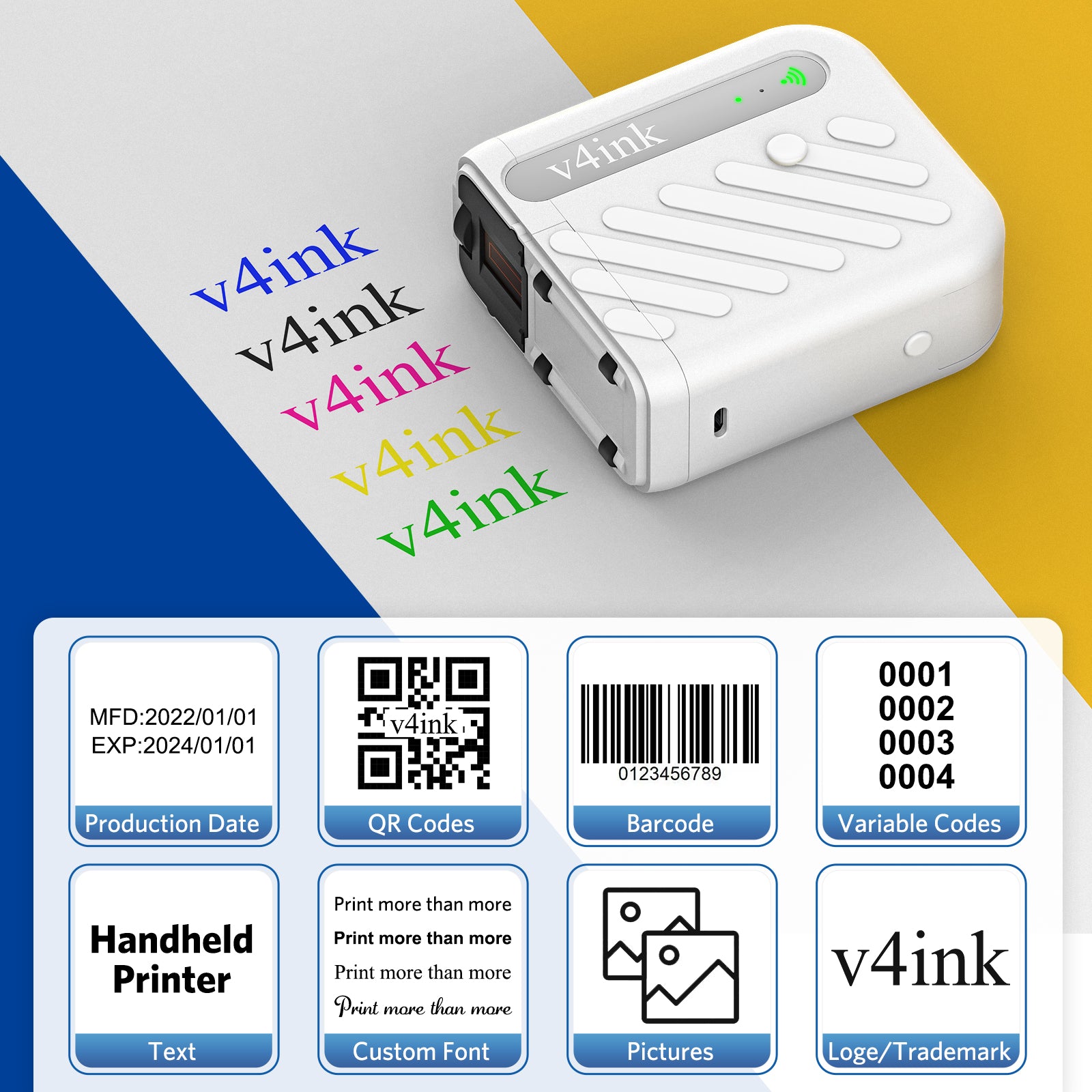 Applicable printing contents for v4ink BENTSAI B10 mini printer