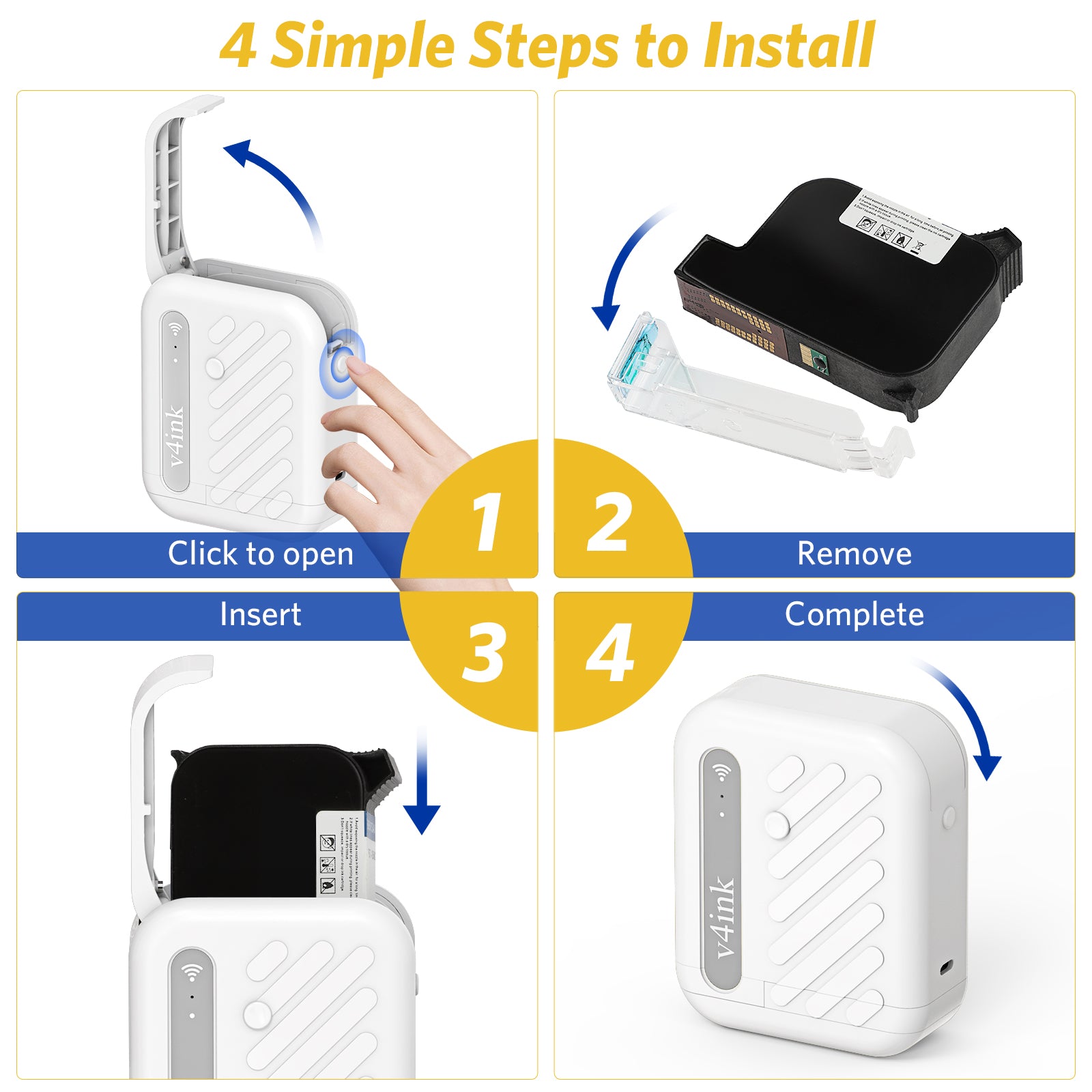Easy installation guide for V4INK BENTSAI B10 Mini printer