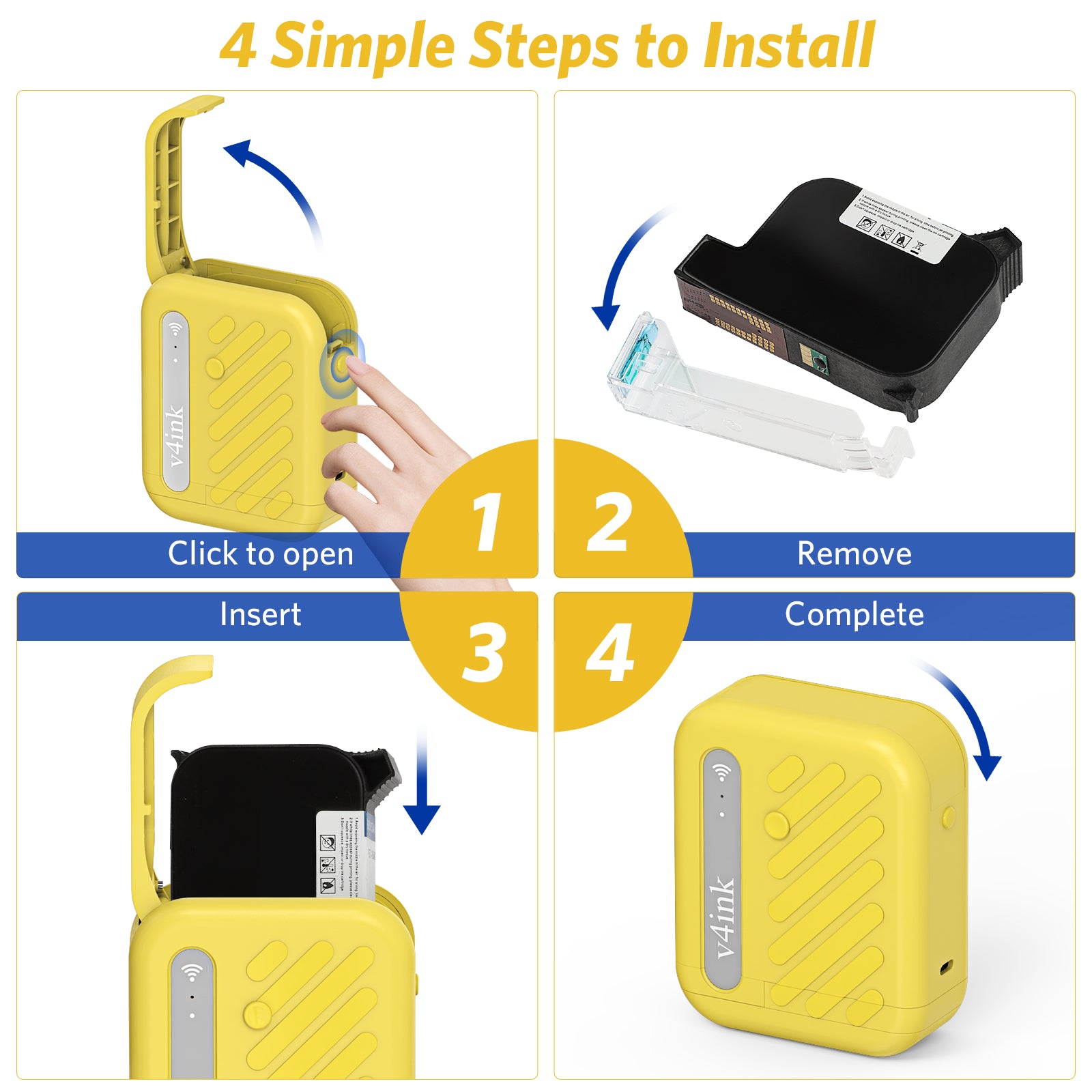 Easy installation guide for V4INK BENTSAI B10 Mini printer