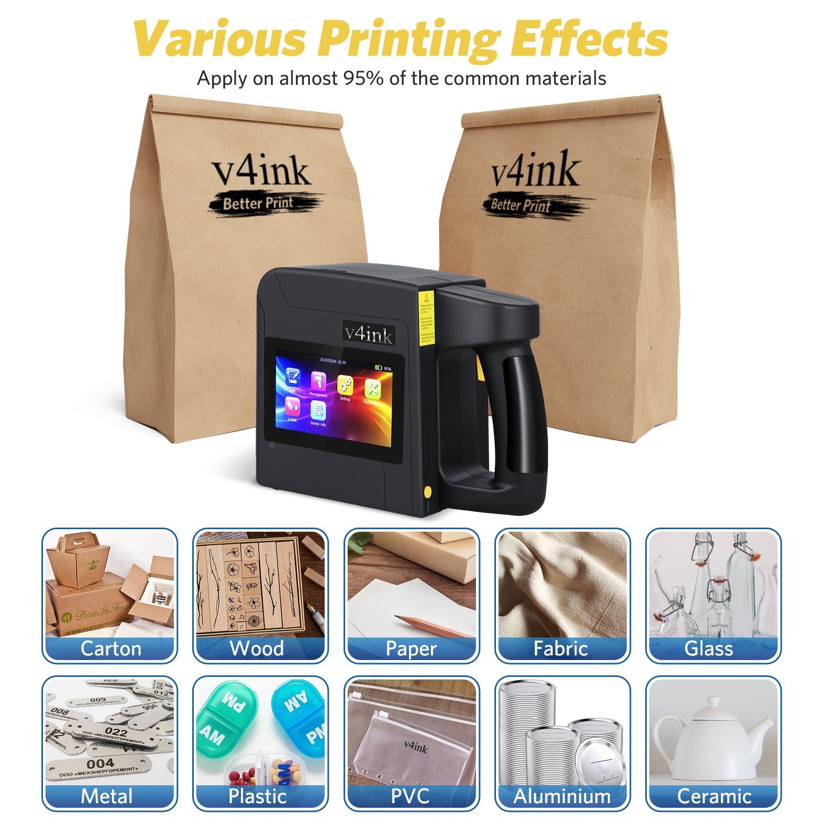 Applicable printing materials