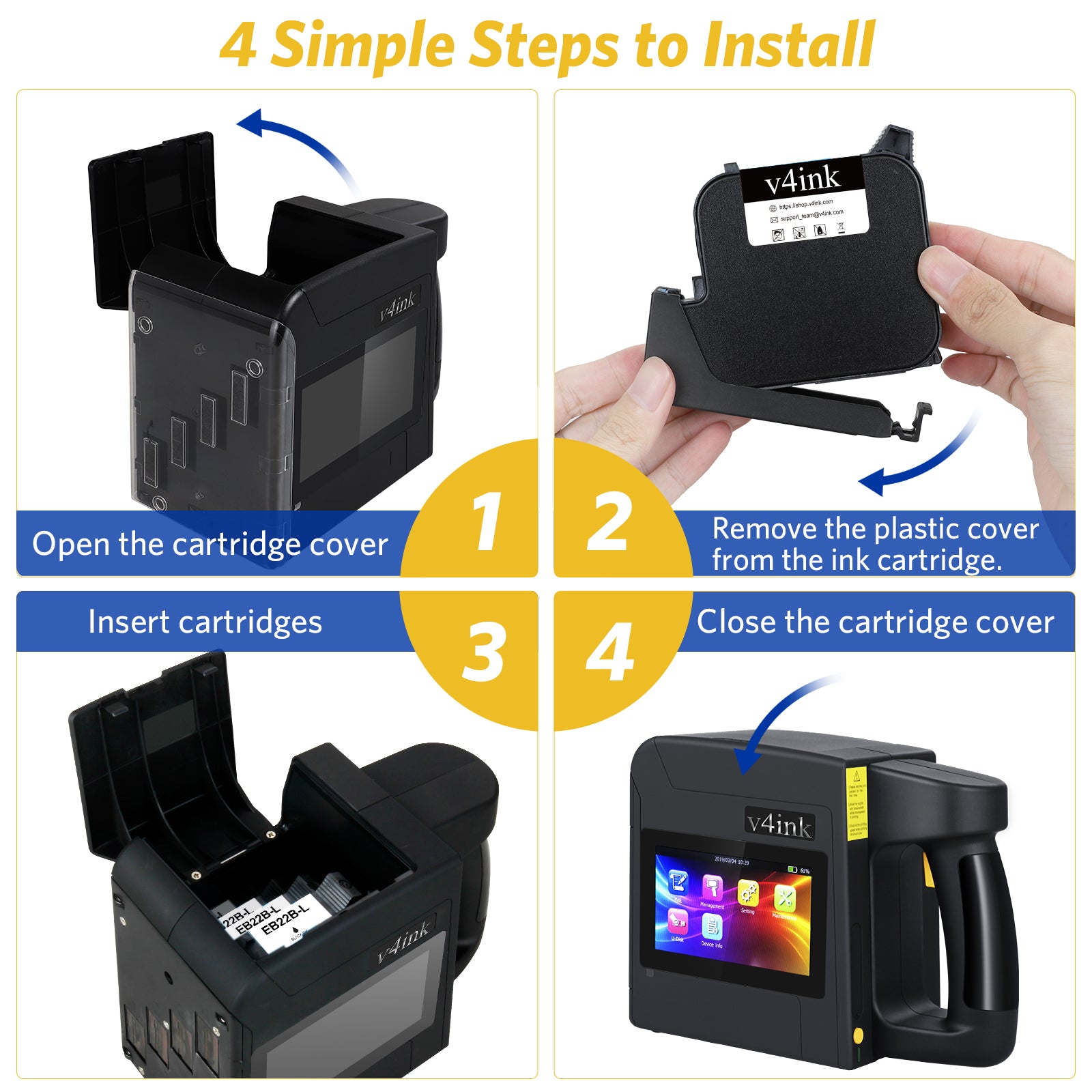 Cartridge installation guide