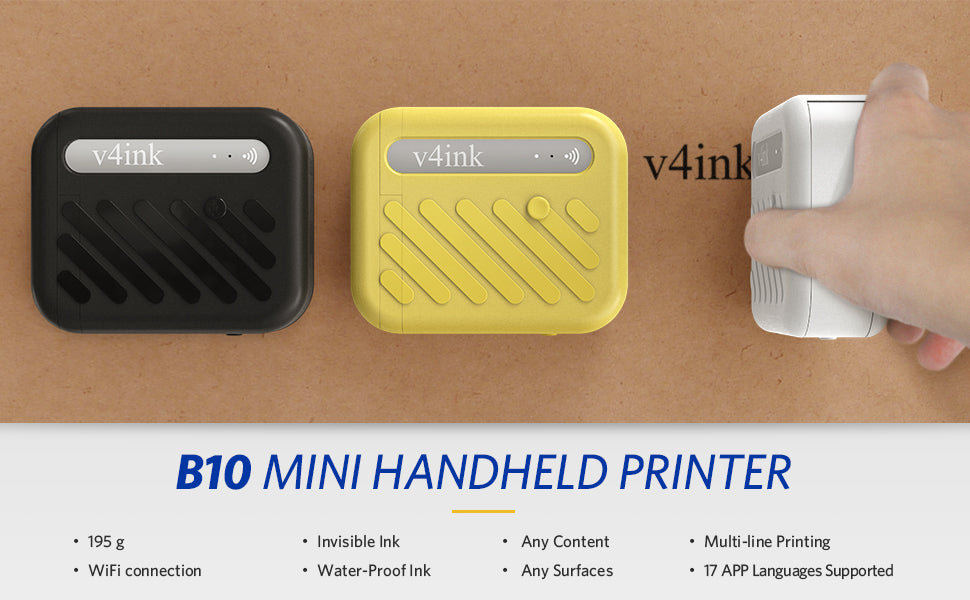 Features of v4ink BENTSAI B10 Mini Portable Inkjet Printer