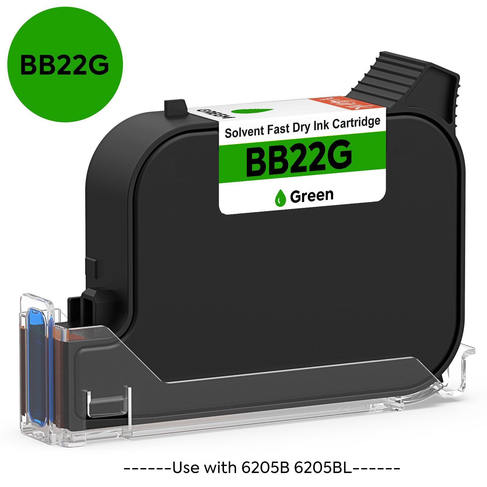 v4ink Bentsai BB22G Green Original Fast Dry Solvent Ink Cartridge