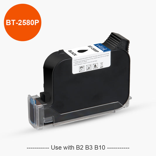 v4ink Bentsai BT-2580P Black Original Fast Dry Solvent Ink Cartridge - 1 Pack