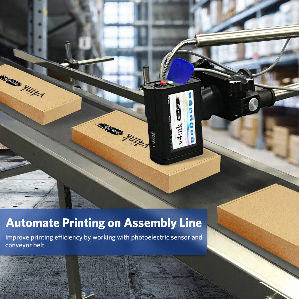 Auto printing on assembly line