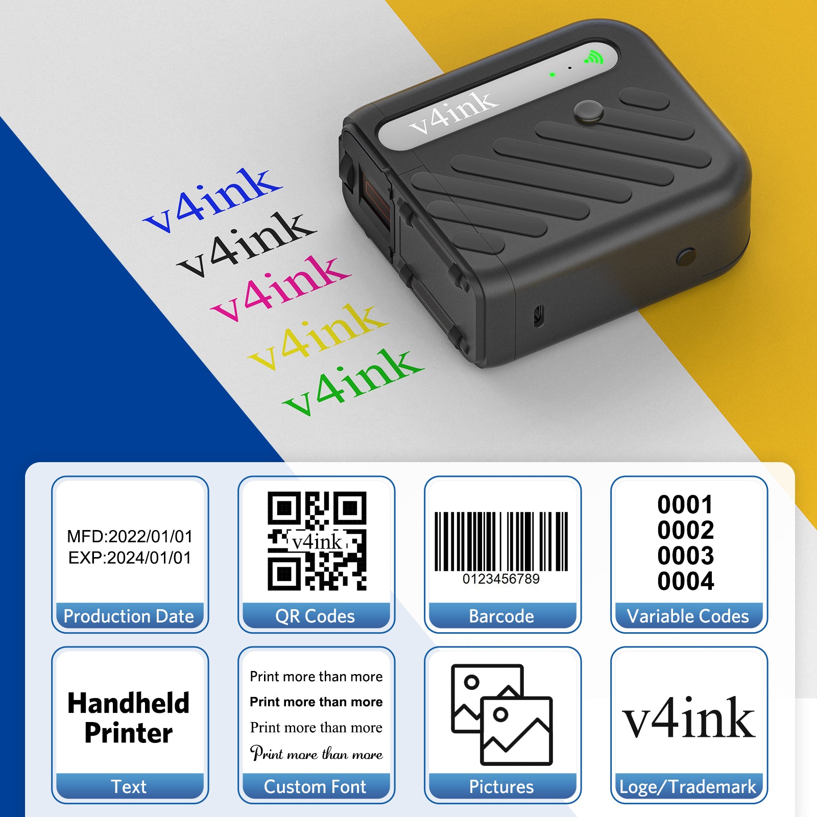 Applicable printing contents for v4ink BENTSAI B10 mini printer