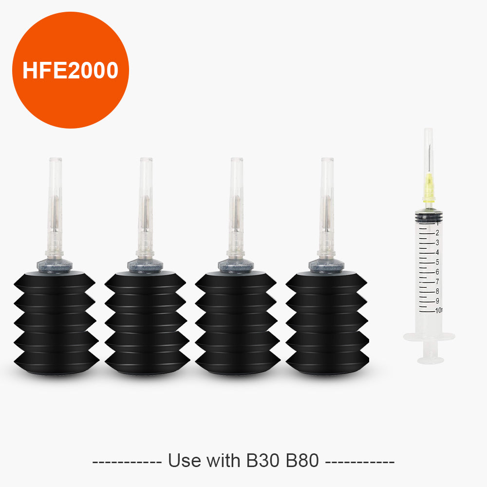 v4ink Bentsai HFE-2000 Black Original Water-based Refill Ink Cartridge for B30 B80 Handheld printer, 4 Packs
